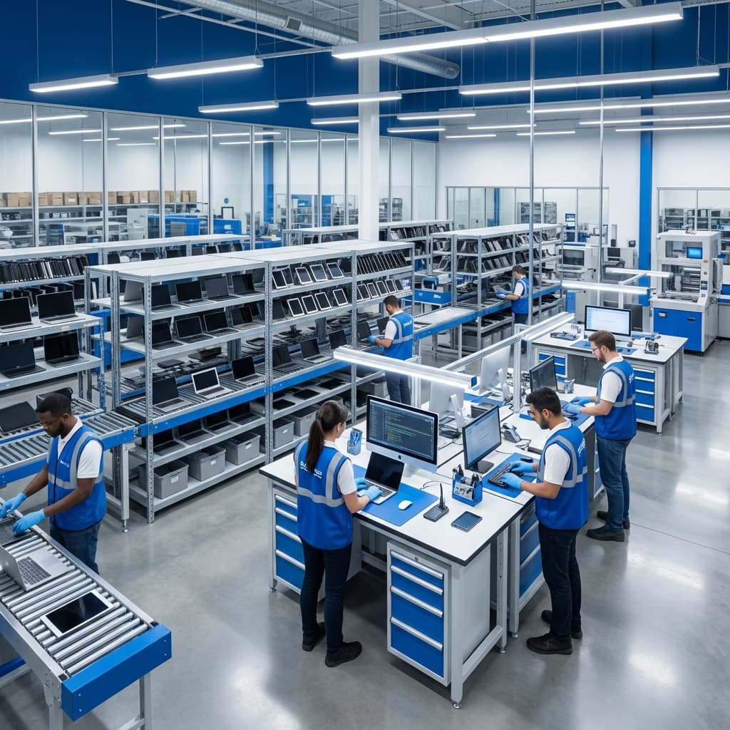 Professional device processing facility